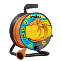 Удлинитель на катушке с выносной розеткой 25м 2*1,5мм² оранжевый 16А 3680Вт (SV-2040)