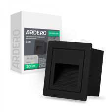 Лестничный светодиодный накладной светильник Ardero DH1010ARD 3Вт 3000K черный 80675