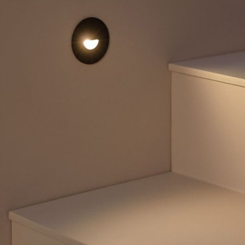 Сходовий світлодіодний накладний світильник Ardero DH1020ARD 3Вт 3000K чорний 80677