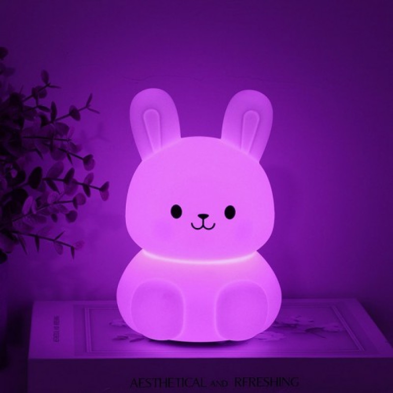 Светильник ночник Ardero SNL-R02ARD белый зайчик RGB 80672