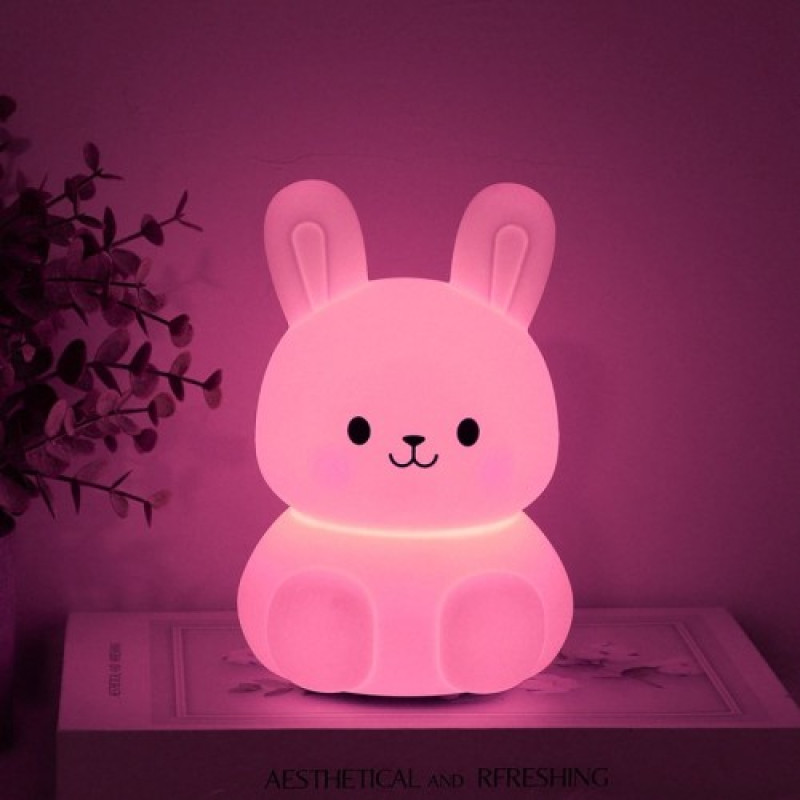 Светильник ночник Ardero SNL-R02ARD белый зайчик RGB 80672