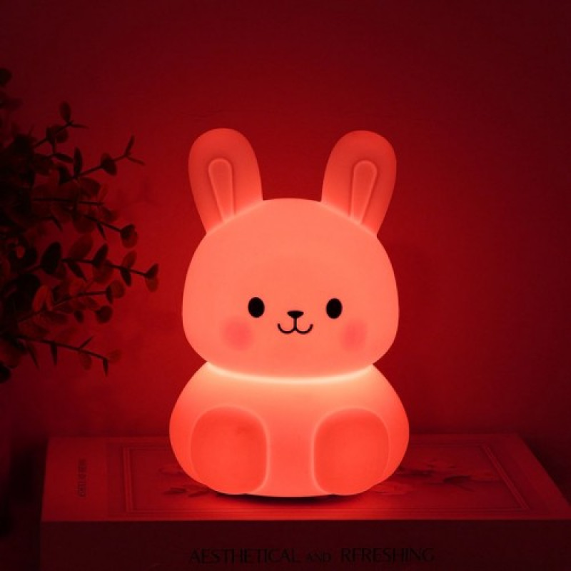 Светильник ночник Ardero SNL-R02ARD белый зайчик RGB 80672