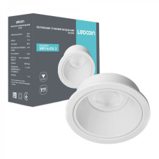 Встраиваемый точечный светильник Ledcoin DL0390 под лампу белый (80656)