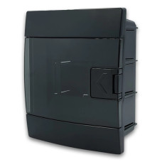 Электрощиток встроенный на 4 автомата пластиковый черный (600-001-401) Horoz Electric