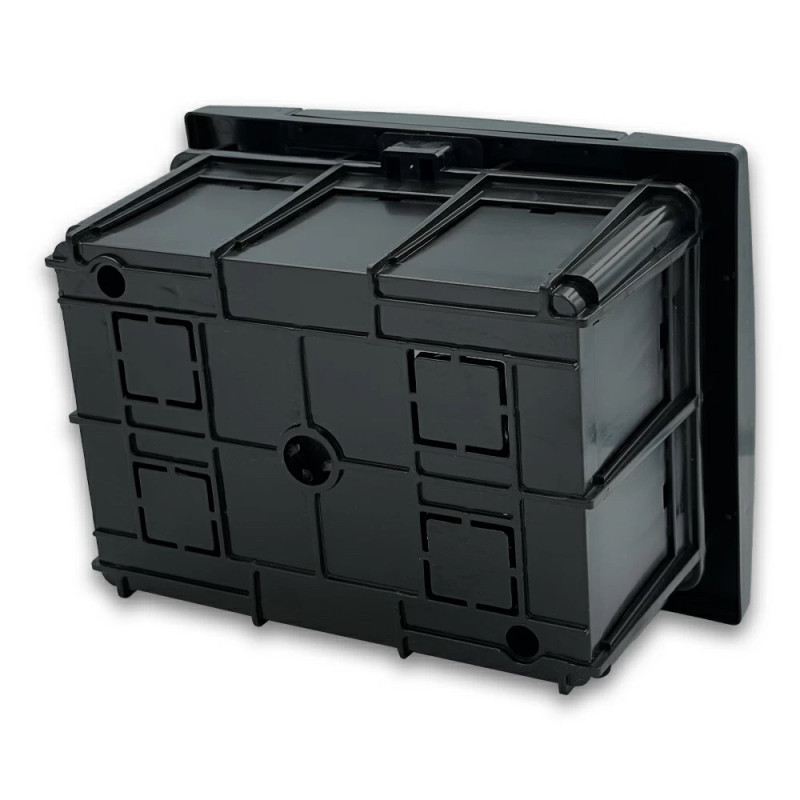 Электрощиток встроенный на 4 автомата пластиковый черный (600-001-401) Horoz Electric