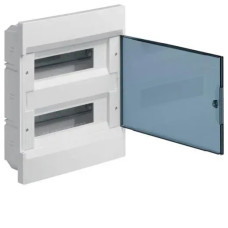 Щит врезной с прозрачной дверцей 24 модуля (2×12) COSMOS Hager VR212TD