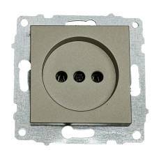 Розетка одинарная б/з OVIVO Grano антрацит (600-000313-215)