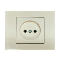 Розетка одинарная б/з OVIVO Grano крем (400-020300-215)