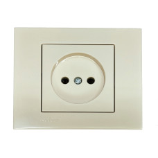 Розетка одинарная б/з OVIVO Grano крем (400-020300-215)