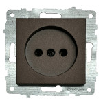 Розетка одинарная б/з OVIVO Grano моко (600-000319-215)