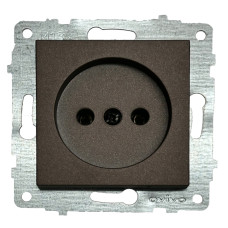 Розетка одинарная б/з OVIVO Grano моко (600-000319-215)