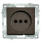 Розетка одинарная б/з OVIVO Grano моко (600-000319-215)