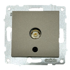 Розетка проходная телевизионная OVIVO Grano антрацит (600-000313-224)