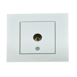 Розетка проходная телевизионная OVIVO Grano белый (400-010300-224)