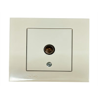 Розетка проходная телевизионная OVIVO Grano крем (400-020300-224)