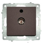 Розетка проходная телевизионная OVIVO Grano мокко (600-000319-224)