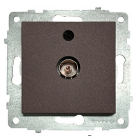 Розетка проходная телевизионная OVIVO Grano мокко (600-000319-224)