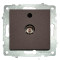 Розетка проходная телевизионная OVIVO Grano мокко (600-000319-224)