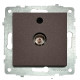Розетка проходная телевизионная OVIVO Grano мокко (600-000319-224)
