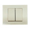 Выключатель двухклавишный OVIVO Grano крем (400-020200-202)