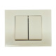 Выключатель двухклавишный OVIVO Grano крем (400-020200-202)