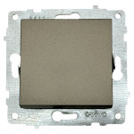 Выключатель одноклавишный OVIVO Grano антрацит (600-000213-200)