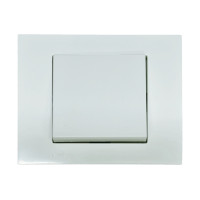 Выключатель одноклавишный OVIVO Grano белый (400-010200-200)