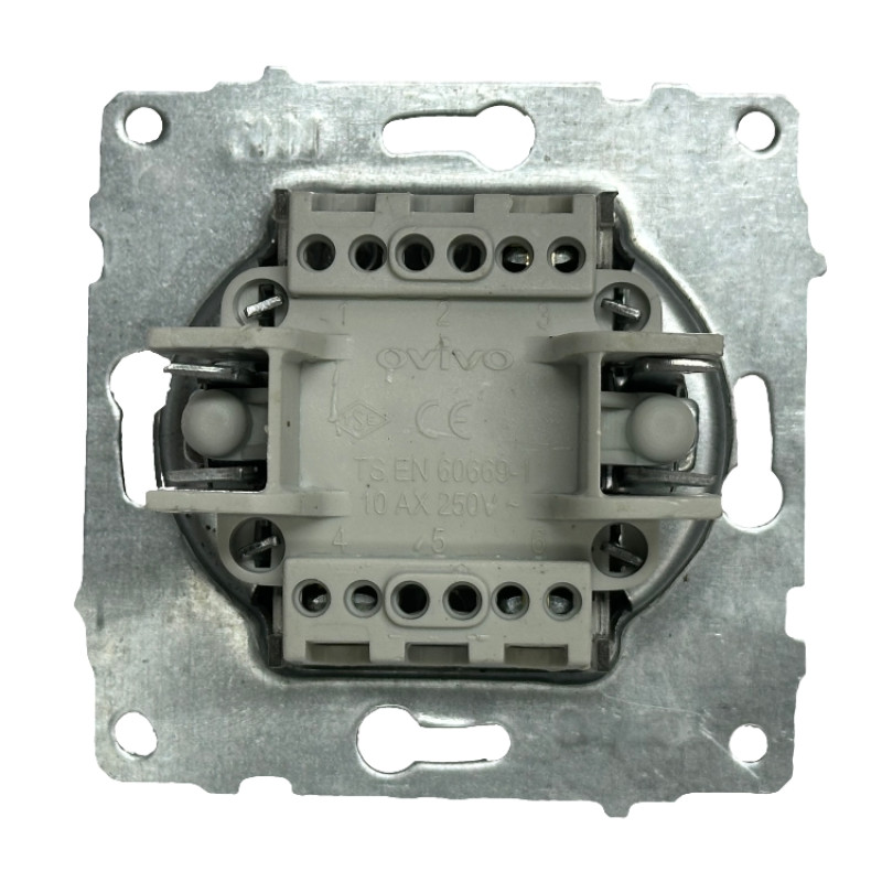 Выключатель одноклавишный OVIVO Grano мокко (600-000219-200)