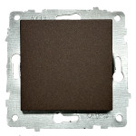 Выключатель одноклавишный OVIVO Grano мокко (600-000219-200)