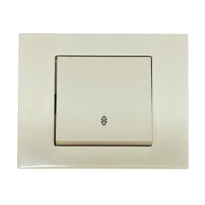 Выключатель проходной одноклавишный OVIVO Grano крем (400-020200-209)