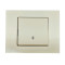 Выключатель проходной одноклавишный OVIVO Grano крем (400-020200-209)
