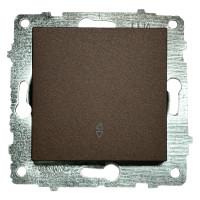 Выключатель проходной одноклавишный OVIVO Grano мокко (600-000219-209)