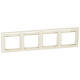 Рамка четверная горизонтальная Слоновая кость/Золото Valena Legrand (774154)