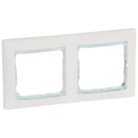 Рамка двойная Белый/Кристалл Valena Legrand (774462)