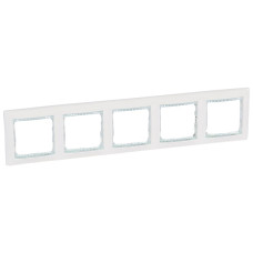 Рамка пятерная Белый/Кристалл Valena Legrand (774465)