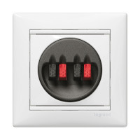 Розетка для акустических колонок двойная Valena белая, Legrand (774424)