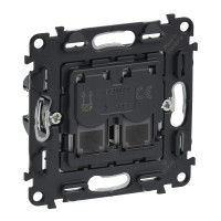 Розетка двойная RJ11 Valena IN'MATIC (ALLURE, LIFE) Legrand (753039)