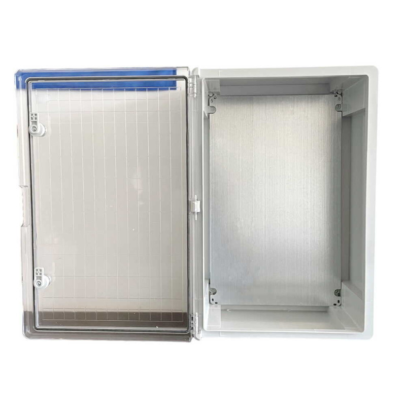 Бокс монтажный пластиковый СКИМ 600х400х200 с панелью IP65 прозрачная дверка С0702005