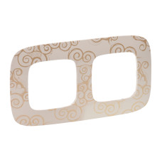 Рамка 2 посты Нарцисс Золото Valena ALLURE Legrand (754352)