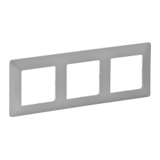 Рамка 3-постовая Valena Life алюминий, Legrand (754133)