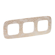 Рамка 3 посты Нарцисс Золото Valena ALLURE Legrand (754353)