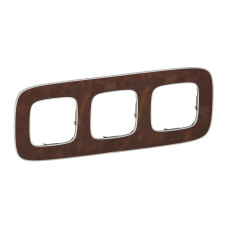 Рамка 3 посты Кожа Valena ALLURE Legrand (754453)