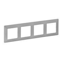 Рамка 4-постова Valena Life алюміній, Legrand (754134)