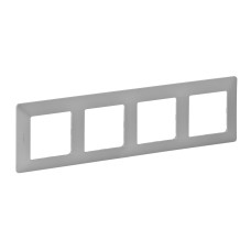 Рамка 4-постовая Valena Life алюминий, Legrand (754134)