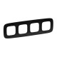 Рамка 4 посты Матовый черный Valena ALLURE Legrand (754404)