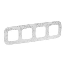 Рамка 4 посты Нарцисс Хром Valena ALLURE Legrand (754344)