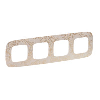 Рамка 4 посты Нарцисс Золото Valena ALLURE Legrand (754354)