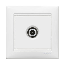 Розетка TV проходная белая Valena Legrand (774431)
