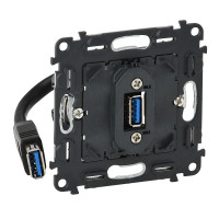 Розетка USB 3.0 Valena IN'MATIC (ALLURE, LIFE) Legrand (753082)