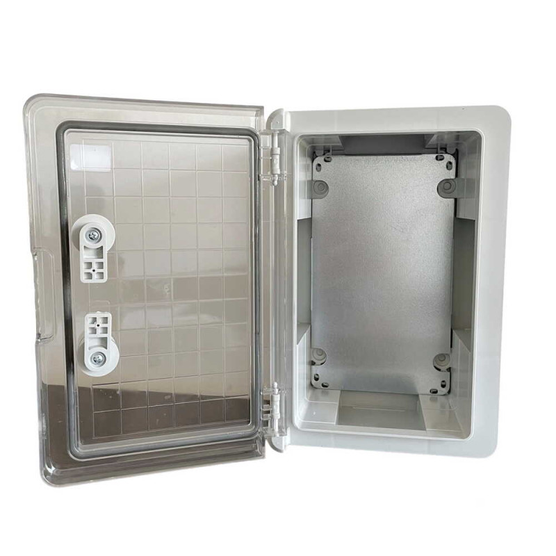 Бокс монтажный пластиковый СКІМ 200х300х130 с панелью IP65 прозрачная дверка С0702001